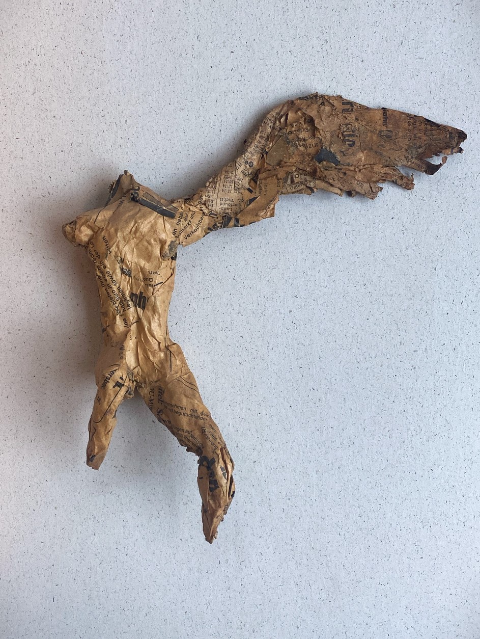 Vogelartiges Wesen mit einem Flügel